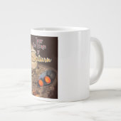 Besichtigen Sie die Ringe des Saturn Travel Poster Jumbo-Tasse (Vorderseite Rechts)