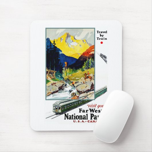 Besichtigen Sie Ihre weiten Westnationalparks Mousepad (Mit Mouse)