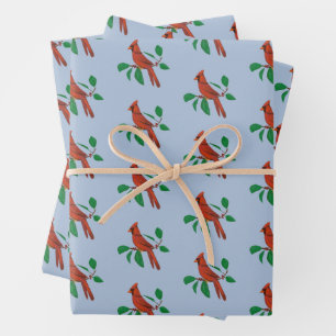 Besichtigen von Kardinälen in der Gedächtniswerbun Geschenkpapier Set