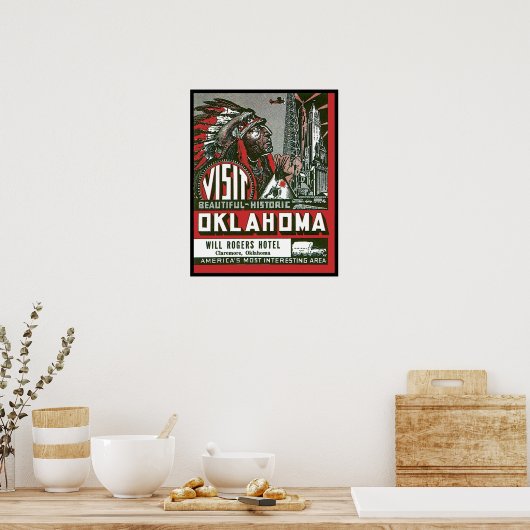 Besichtigung Beautiful Historic Oklahoma Poster (Küche)