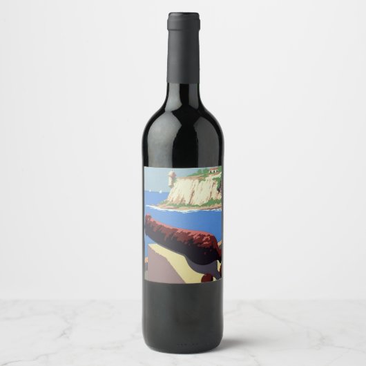 Besichtigung der Festung El Morro, Puerto Rico, Al Weinetikett (Vorderseite)