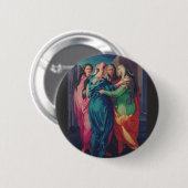Besichtigung der Jungfrau von Pontormo Button (Vorne & Hinten)