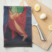 Besichtigung der Jungfrau von Pontormo Geschirrtuch (Viertel Falte)