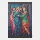 Besichtigung der Jungfrau von Pontormo Geschirrtuch (Vertikal)
