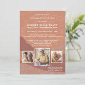 Besichtigung der Landschaft von Boho Einladung (Stehend Vorderseite)