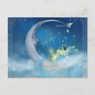 Besichtigung der Mondpostkarte Postkarte