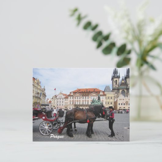 Besichtigungstouren durch die Prager Postkarte las (Stehend Vorderseite)