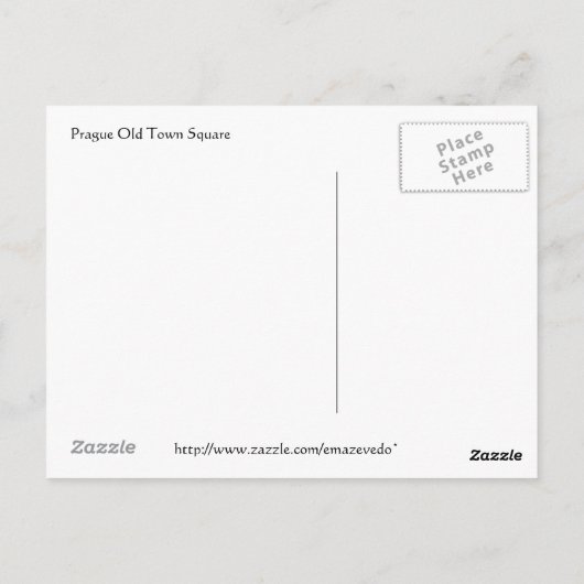 Besichtigungstouren durch die Prager Postkarte las (Rückseite)