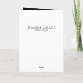 Beside the Still Waters - Psalms 23 Sympathy Card Karte (Rückseite)