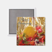 Besiedelt in Rot Magnet (Vorderseite/Rückseite)