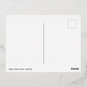 Besiedelung von Mohn Folien Feiertagspostkarte (Rückseite)