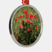 Besiedelung von Mohn Ornament Aus Metall (Rechts)