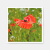 Besiedelung von Mohn Serviette (Vorderseite)