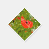 Besiedelung von Mohn Serviette (Ecke)