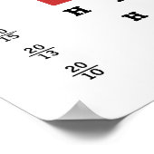 Besiege die gegnerische Augenkarte Poster (Ecke)