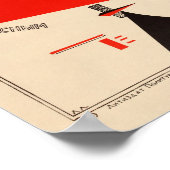 Besiege die Weißen mit dem roten Rand - Propaganda Poster (Ecke)