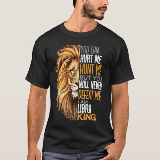 Besiege niemals die starken Libra King Mens Vaters T-Shirt (Vorderseite)