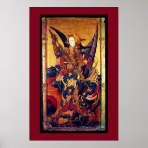 Besiegender Teufel St Michael als Poster