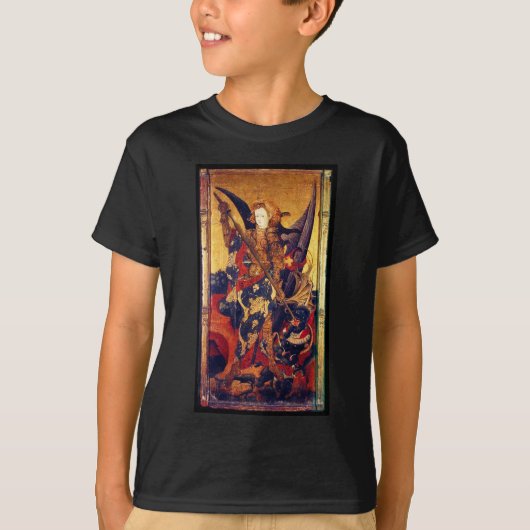 Besiegender Teufel St Michael als T-Shirt (Vorderseite)