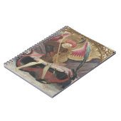 Besiegendes Übel St Michael, c.1480 (Tempera auf Notizblock (Linke Seite)
