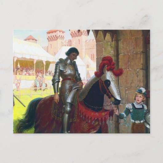 Besiegt, von Edmund Blair Leighton Postkarte (Vorderseite)