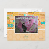 Besiegte das gefürchtete Rosa Postkarte (Vorne/Hinten)