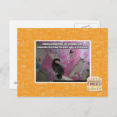 Besiegte das gefürchtete Rosa Postkarte (Vorne/Hinten)