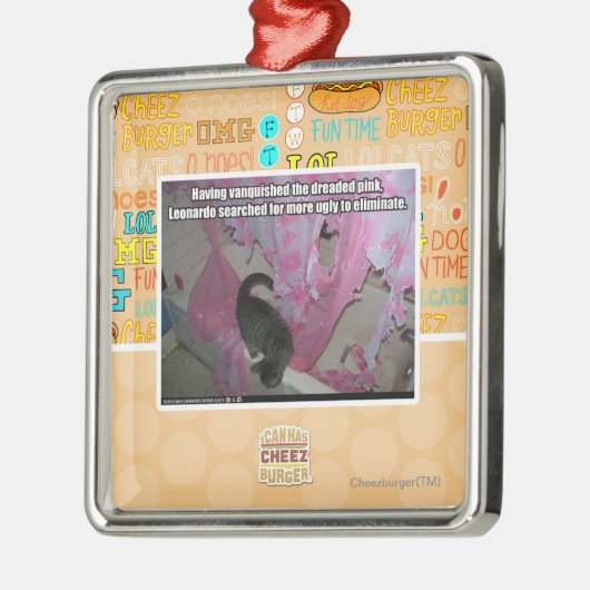 Besiegte das gefürchtete Rosa Silbernes Ornament (Links)