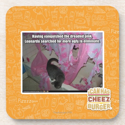 Besiegte das gefürchtete Rosa Untersetzer (Vorderseite)
