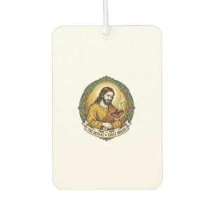 Besiegter Jesus raucht verbrannte Toast Frühstück Autolufterfrischer