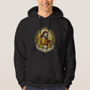 Besiegter Jesus raucht verbrannten Toast Frühstück Hoodie