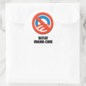 Besiegung Obamas Pflege Runder Aufkleber (Tasche)