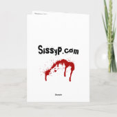 'Besitz' Birthday Card Karte (Rückseite)