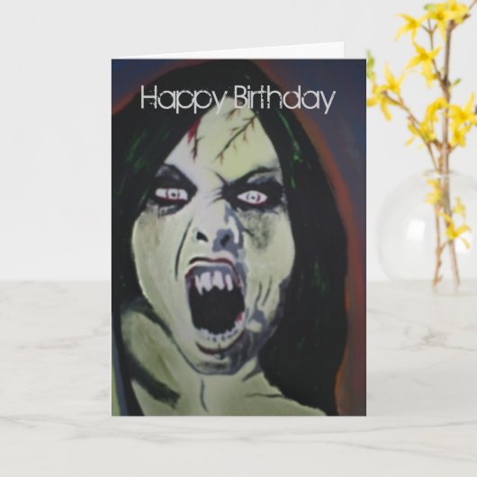 'Besitz' Birthday Card Karte (Gelbe Blume)