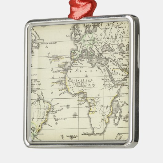 Besitz der Spanier Silbernes Ornament (Links)