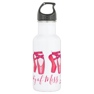 Besitz des Pink Ballet Pointe Toe Dance Slipper Edelstahlflasche