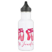 Besitz des Pink Ballet Pointe Toe Dance Slipper Edelstahlflasche (Rechts)