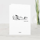 Besitz-Glückwunsch-Edward- LearCartoon lustig Karte (Rückseite)