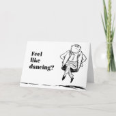 Besitz-Glückwunsch-Edward- LearCartoon-Tanz Karte (Vorderseite)
