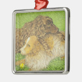 Besitz Silbernes Ornament (Links)