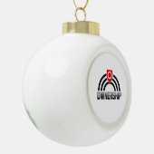 Besitz-Stolz Keramik Kugel-Ornament (Links)
