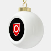 Besitz-Stolz Keramik Kugel-Ornament (Rechts)