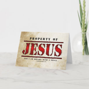 Besitz von Jesus Feiertagskarte