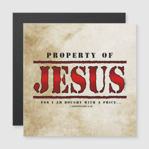 Besitz von Jesus Magnetkarte