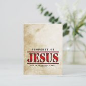 Besitz von Jesus Postkarte (Stehend Vorderseite)