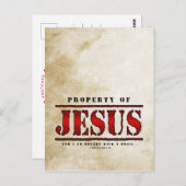Besitz von Jesus Postkarte (Vorne/Hinten)