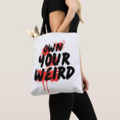 Besitze Dein Anderssein - Fette Grunge-Typografie Tasche (Von Nahem)