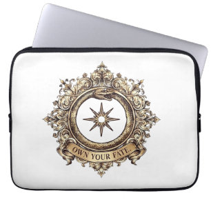 Besitze Dein Schicksal Vintage-Schlange Gothic Lap Laptopschutzhülle