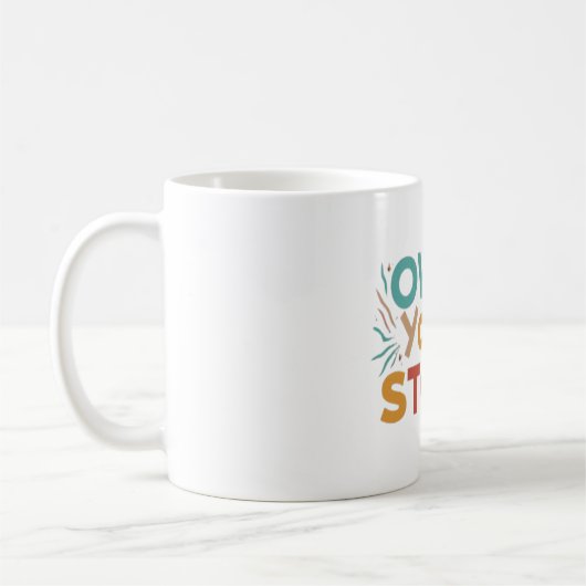 Besitze deine Geschichte Kaffeetasse (Links)
