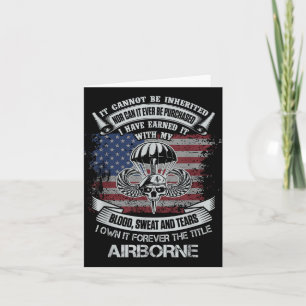 Besitzen Sie für immer den Titel Airborne US Army  Karte